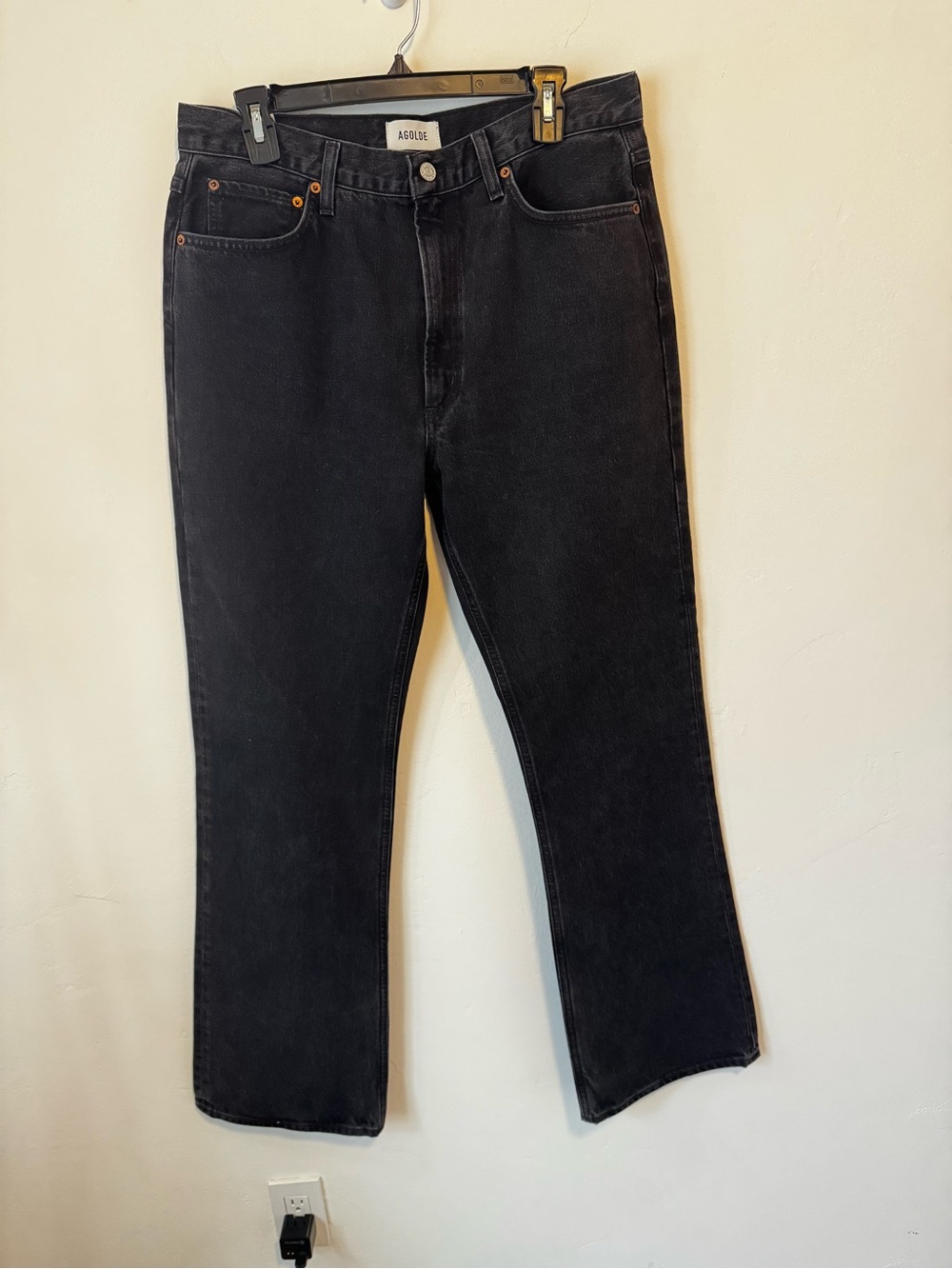 Agolde Black Boot-Cut Jeans